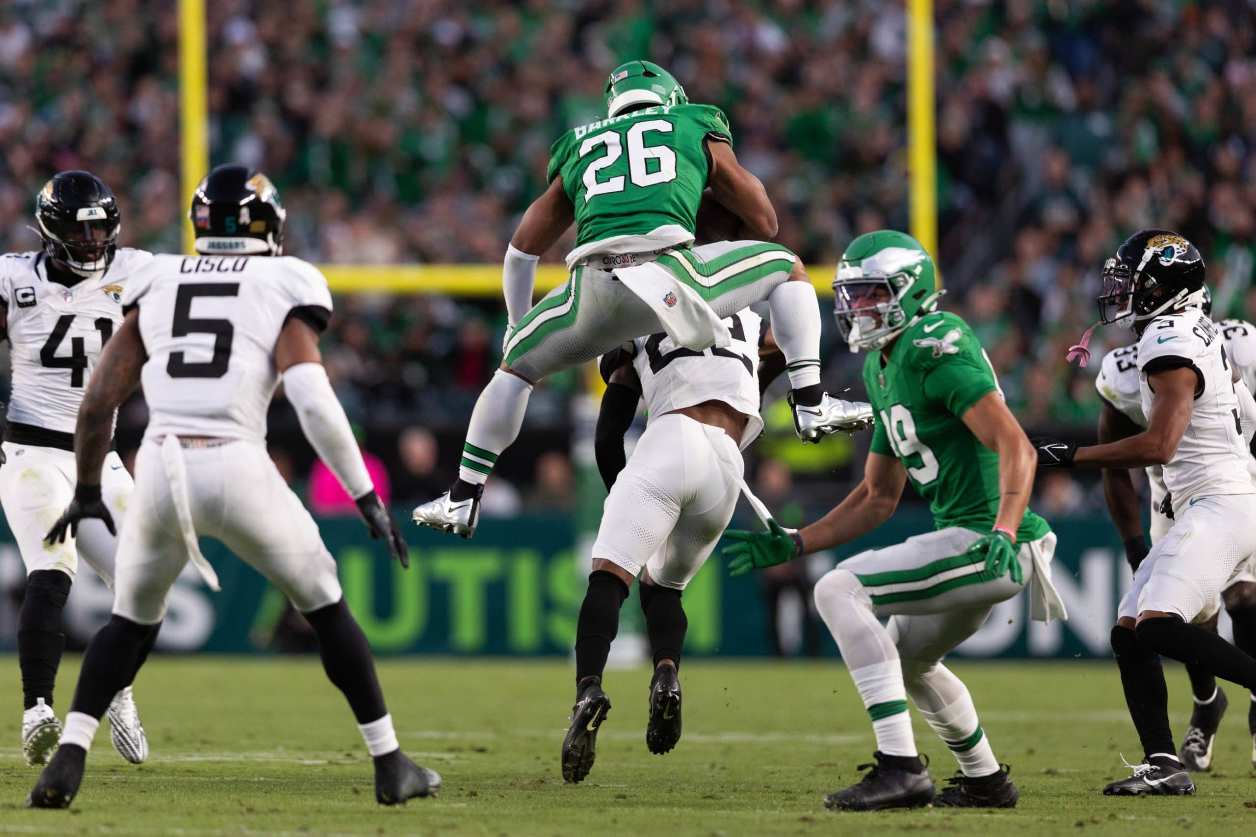 Saquon Barkley Backwards Hurdle, Madden