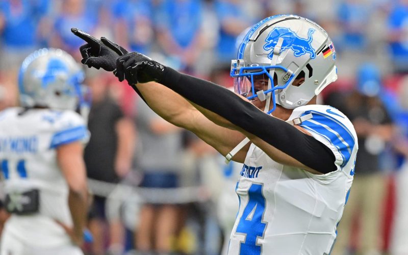 Lions WR Amon-Ra St. Brown vikings