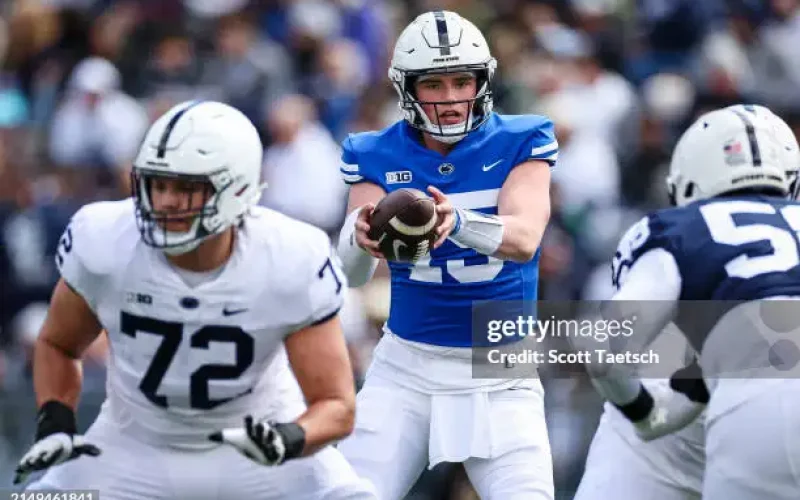 Drew Allar at the Penn State Spring Game